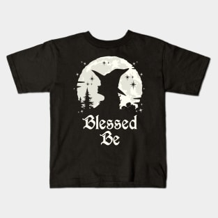 Wiccan Witchcraft Blessed Be Kids T-Shirt